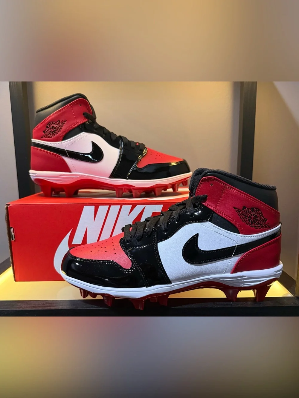 NEW | Jordan 1 Mid Football/Lacrosse Cleats | Size 9 | NO BOX